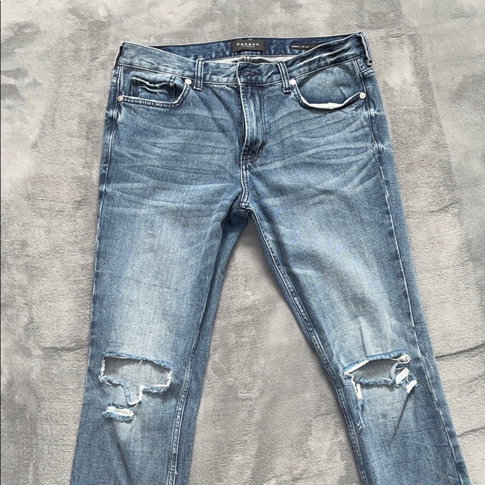 PacSun stacked skinny jeans